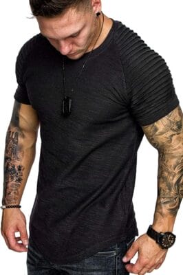COOFANDY Herren Rundhals T-Shirt