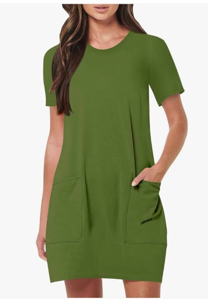 Kurzärmeliges Sommerkleid – 60% Rabatt