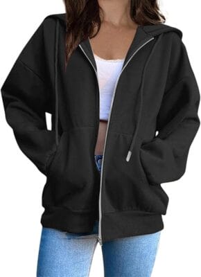WANGTIANXUE Sweatjacke Damen Hoodie 2025