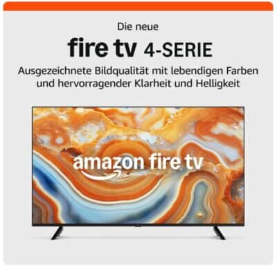 4K-UHD-Smart-TV aus der Amazon Fire TV-4-Serie mit 55 Zoll