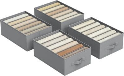 4er Set SONGMICS Kleiderschrank-Organizer