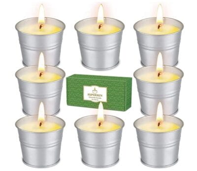 8 Citronella-Kerzen
