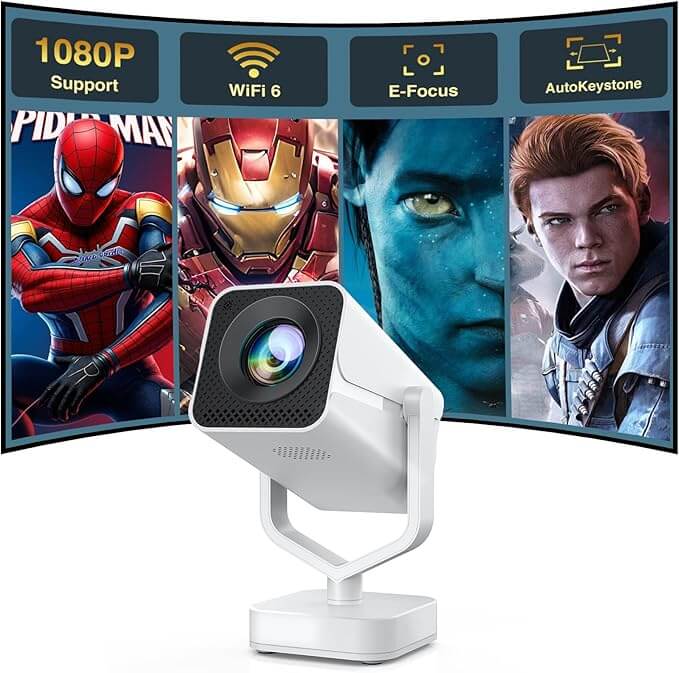 AKATUO Bluetooth WiFi6 Beamer – 50% Rabatt