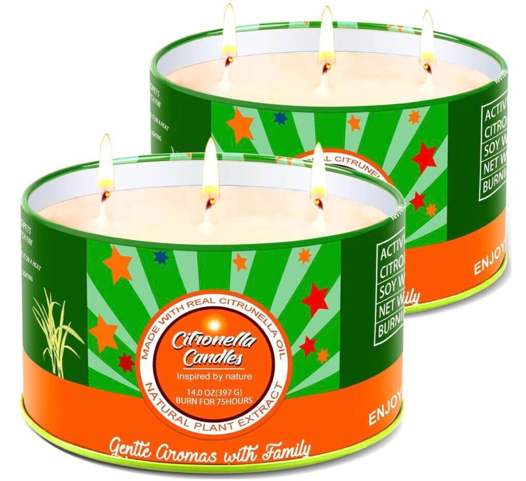 Aottom Citronella Kerze Outdoor 2 Stück – 50% Rabatt