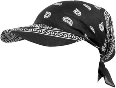 Bandana-Cap mit Schirm – luftig, leicht und individuell tragbar.