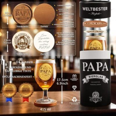 Bierglas mit individueller Gravur – ideal als Geschenk mit persönlicher Botschaft.