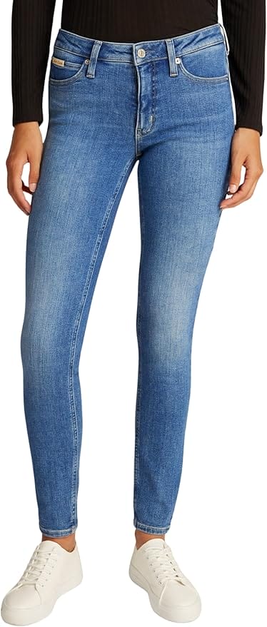 Calvin Klein Damen Mid Rise Skinny Jeans – 69% Rabatt