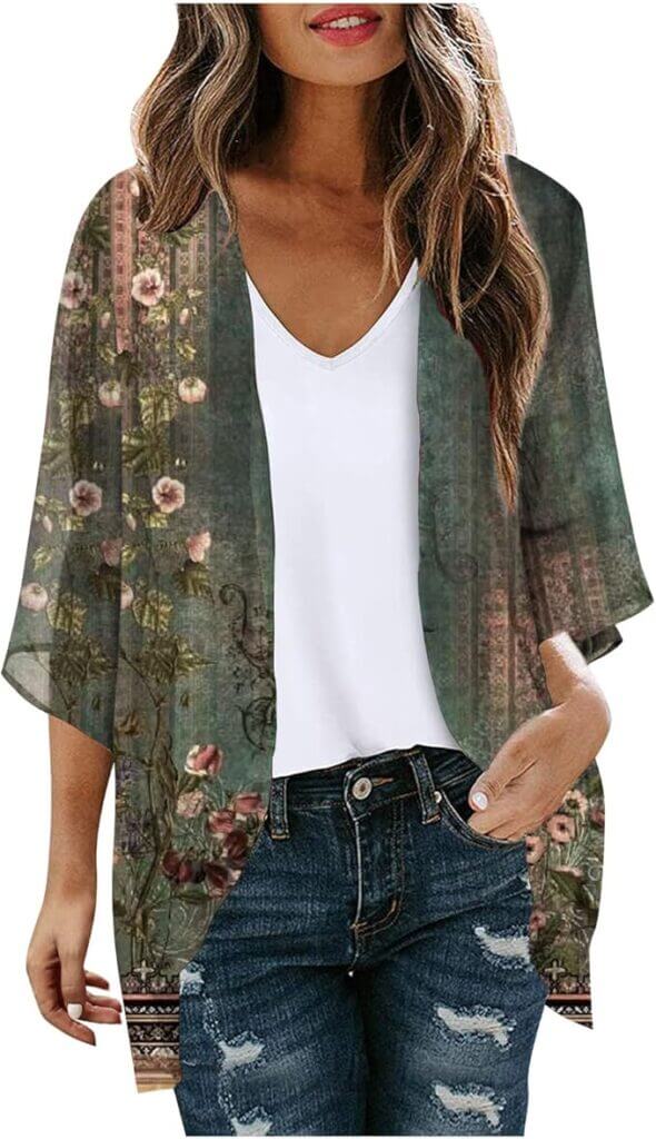 Chiffon Cardigan für Damen – 50% Rabatt