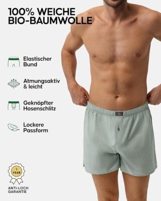 DANISH ENDURANCE 6 Boxershorts aus atmungsaktivem Material mit bequemem Sitz.