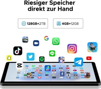 Leistungsstarkes Android-Tablet mit großem Display, starkem Akku und vielseitigem Zubehör – ideal für Streaming, Gaming und Arbeit.