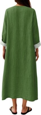 Leichtes Maxikleid mit lockerem Schnitt für warme Tage.