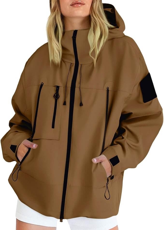 Damen Regenjacke mit Kapuze – 30% Rabatt