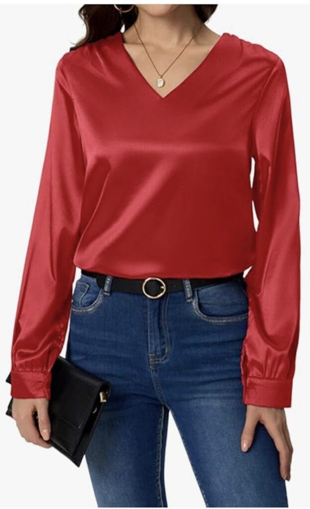 Damen Satin Bluse – 62% Rabatt