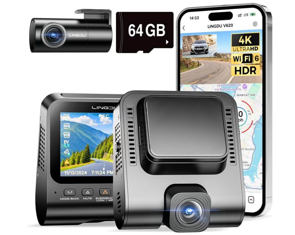 Dual Dashcam 4K – 60% Rabatt