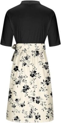 Leichtes Damenkleid mit angenehmem Tragegefühl und sommerlichem Design.
