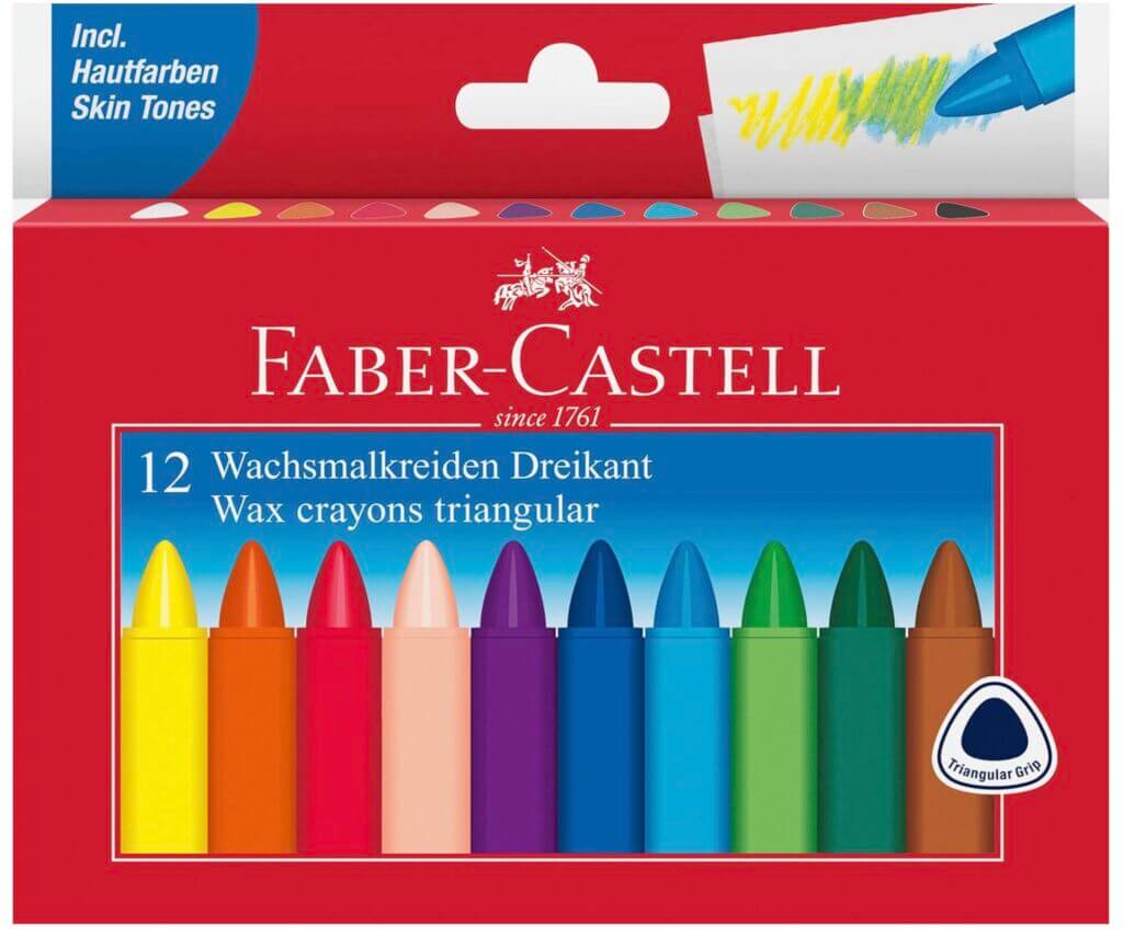 FABER-CASTELL 120010 Dreikant-Wachsmalstifte – 29% Rabatt