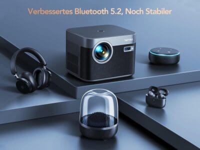 Full-HD-Beamer mit hoher Bildschärfe und lebendiger Farbwiedergabe.