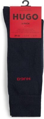 Zwei Paar strapazierfähige Socken mit bequemem Sitz und klassischem Look.