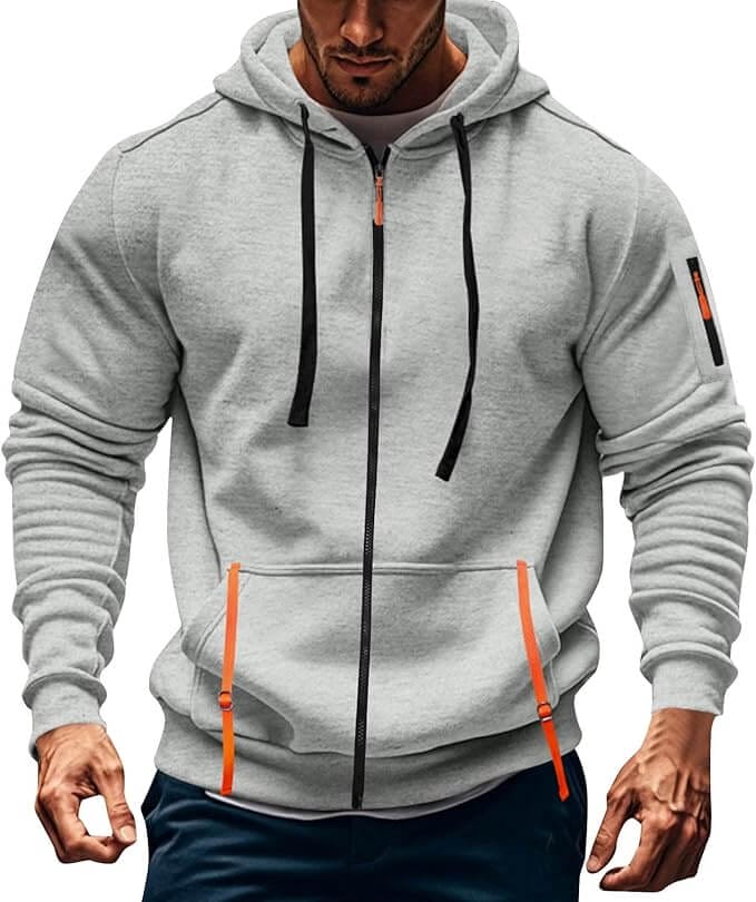 Herren Kapuzenpulloverjacke – 50% Rabatt