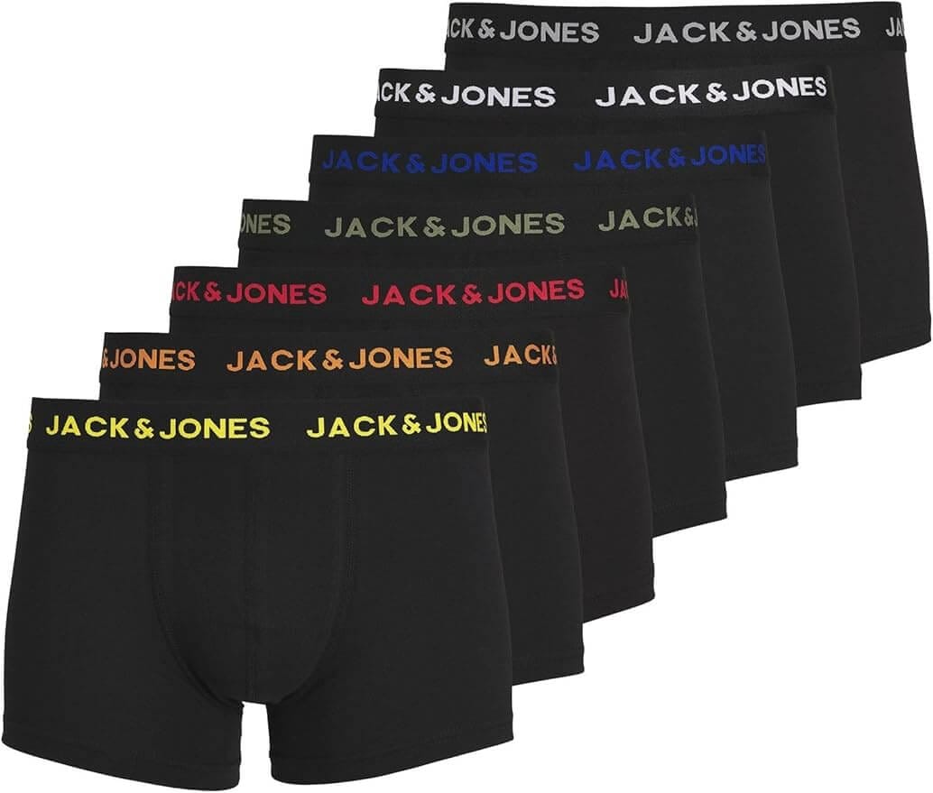JACK & JONES Herren Boxershorts im 7er Pack – 52% Rabatt