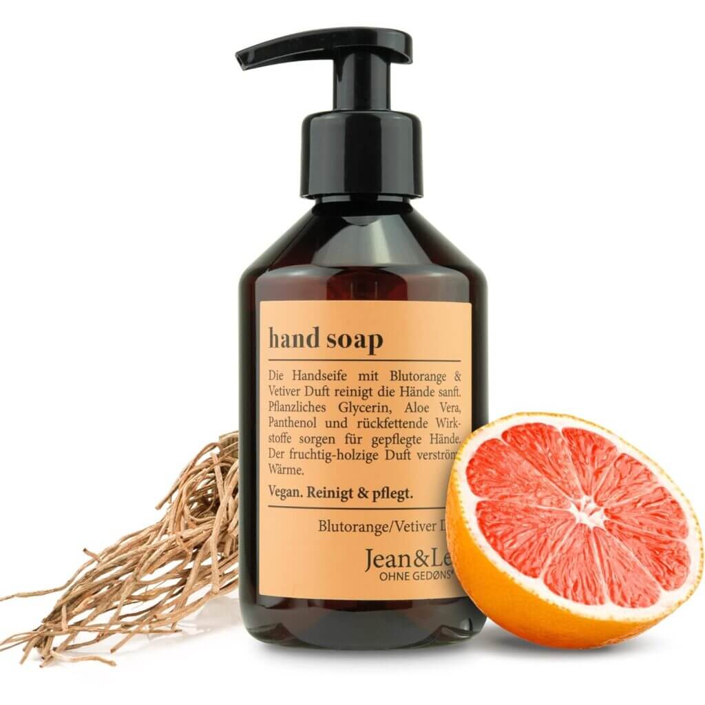 Jean & Len Handseife Blutorange & Vetiver – 31% Rabatt