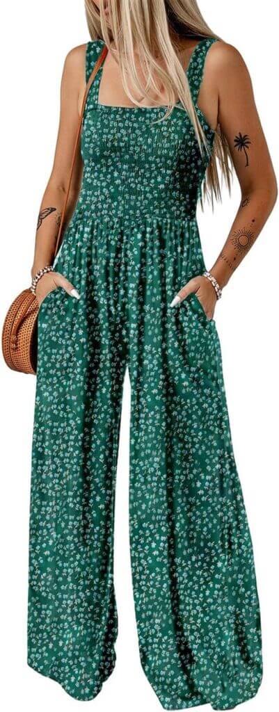 Geblümter Damen Jumpsuit – 50% Rabatt