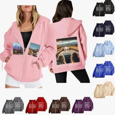 KODMNSW Personalisierte Sweatjacke