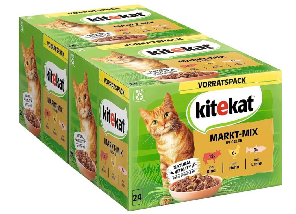 Kitekat Markt-Mix in Gelee 48 Beutel – 16% Rabatt