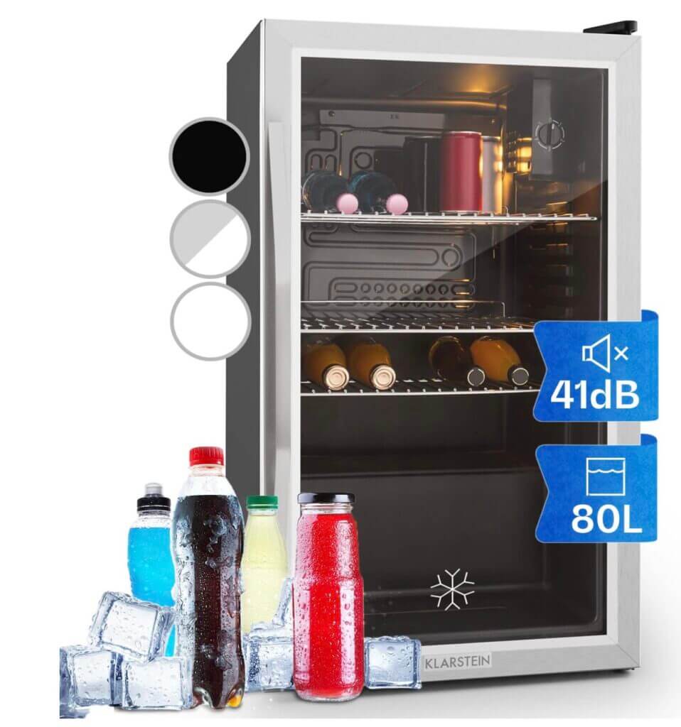 Klarstein Mini Kühlschrank mit Glastür – 44% Rabatt