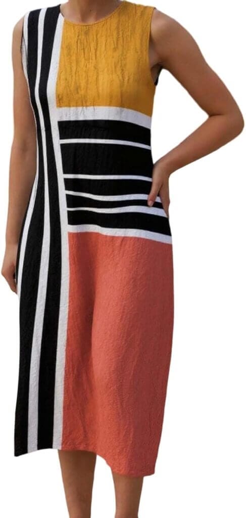 Ärmellos Strandkleid für Damen – 50% Rabatt