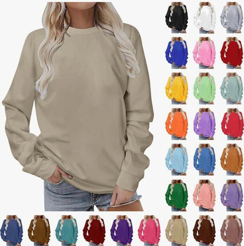 Komiseup Damen Langarmshirt – 50% Rabatt