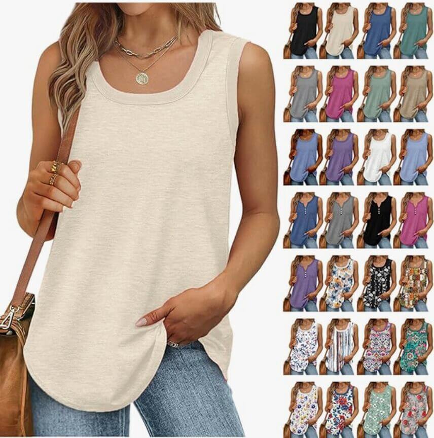 Komiseup Damen Tank Top – 50% Rabatt