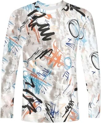 Langarmshirt mit auffälligem Frontprint aus weichem, atmungsaktivem Stoff.