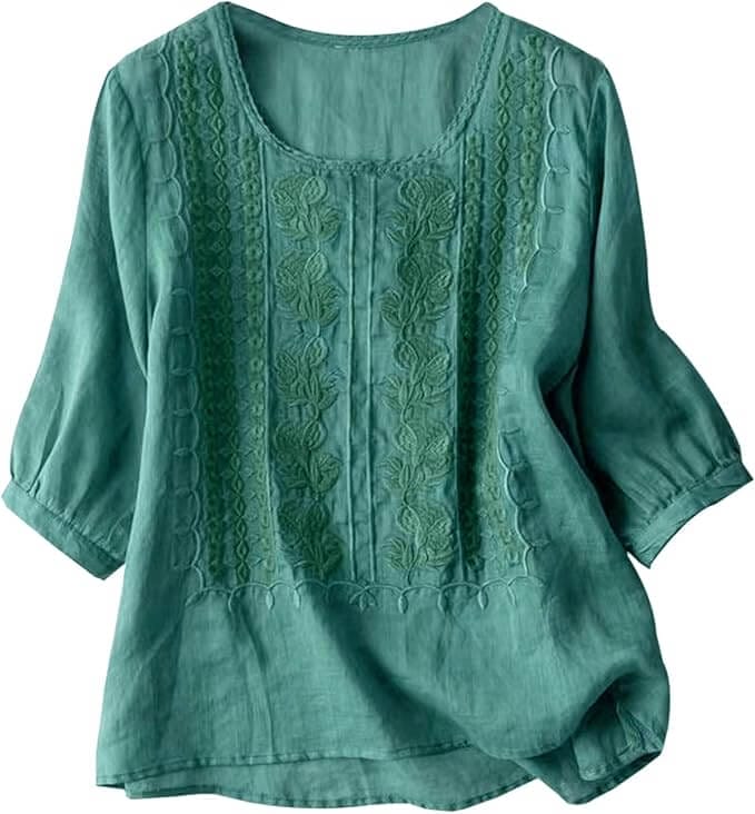 Leinenbluse für Damen – 50% Rabatt