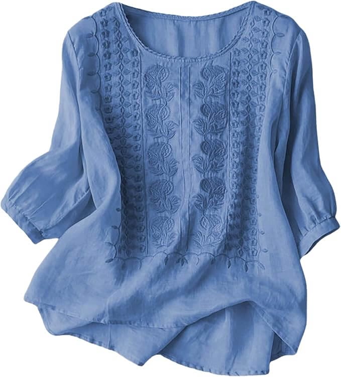 Leinenbluse für Damen – 50% Rabatt