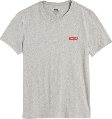 Zwei Levi's T-Shirts mit Rundhalsausschnitt und sportlichem Logo-Print im Set.
