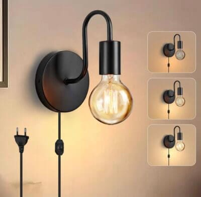 Lightess Wandlampe mit Stecker