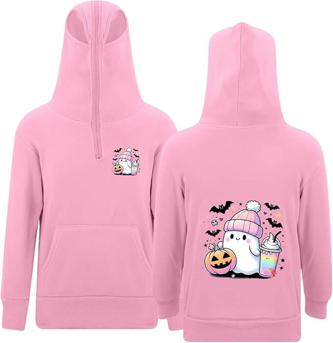 Mädchen Hoodie mit niedlichem Halloweenprint – 31% Rabatt
