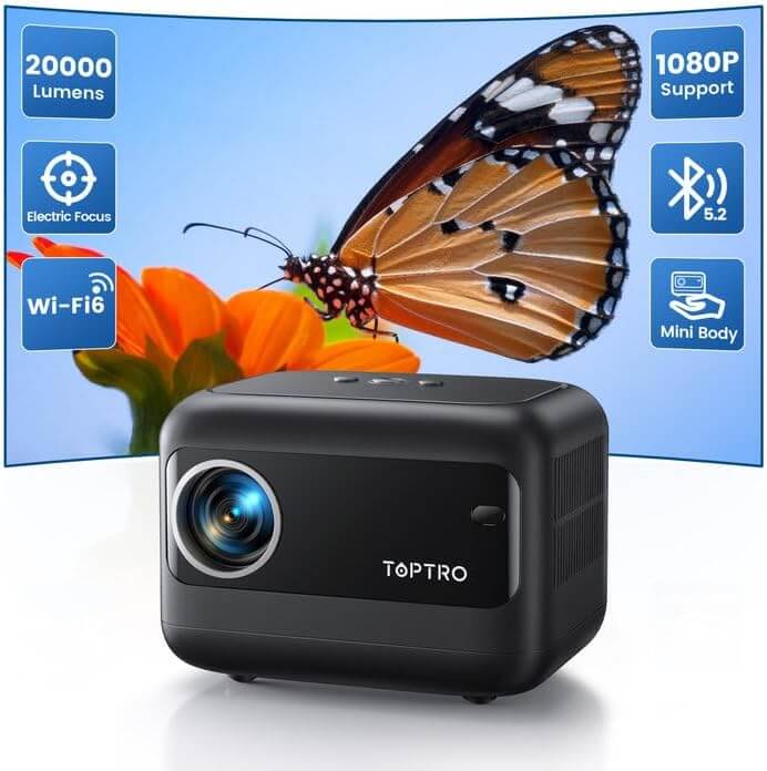 TOPTRO Mini Beamer – 45% Rabatt