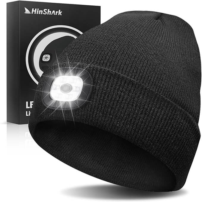 Hinshark Mütze mit LED Licht – 50% Rabatt