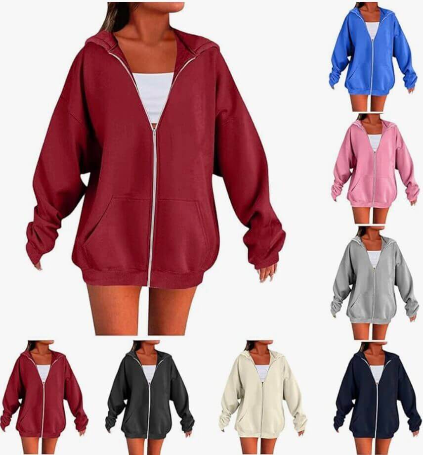 Narnhuci Damen Sweatjacke – 50% Rabatt