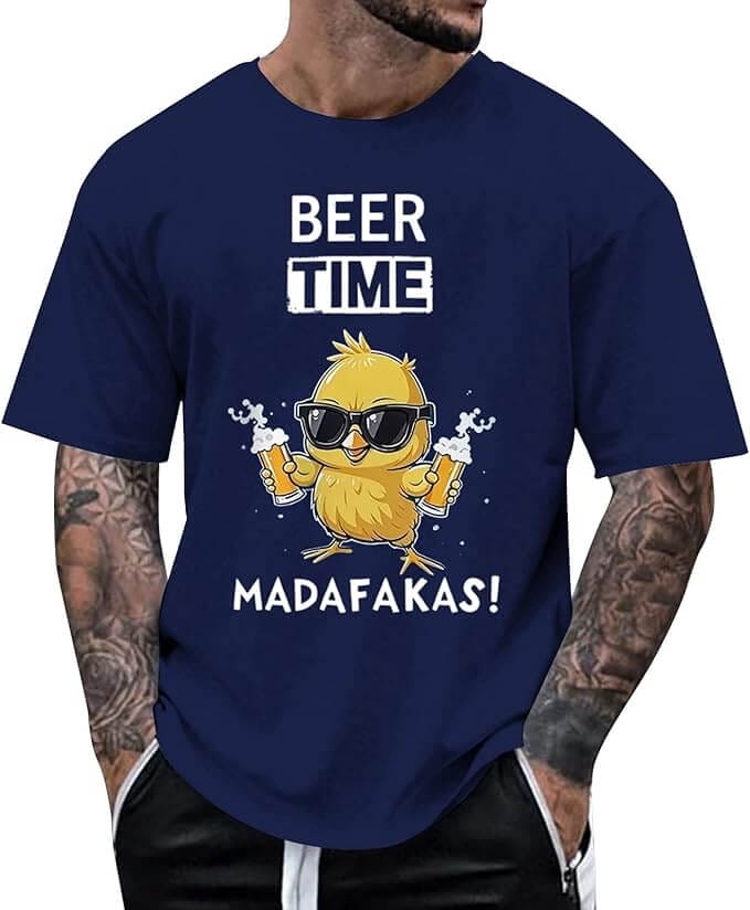 Herren Oktoberfest T-Shirt mit Print – 38% Rabatt