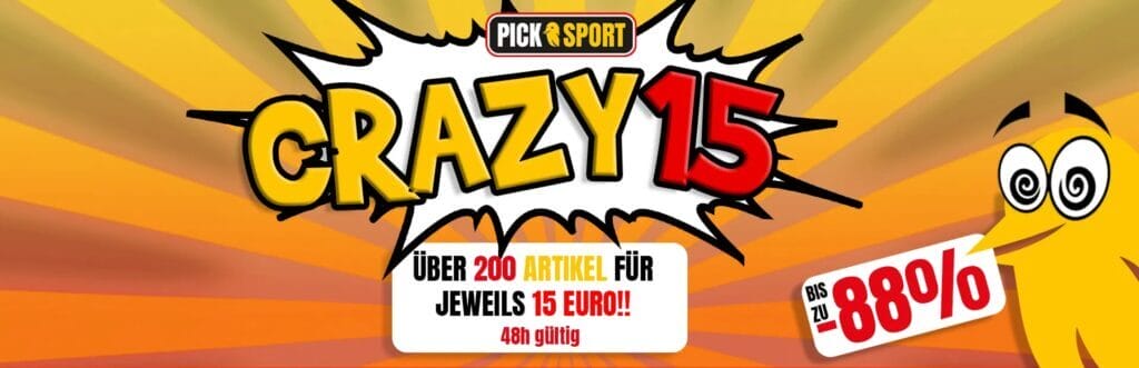 PICKSPORT CRAZY 15 AKTION – NUR 48 STUNDEN!