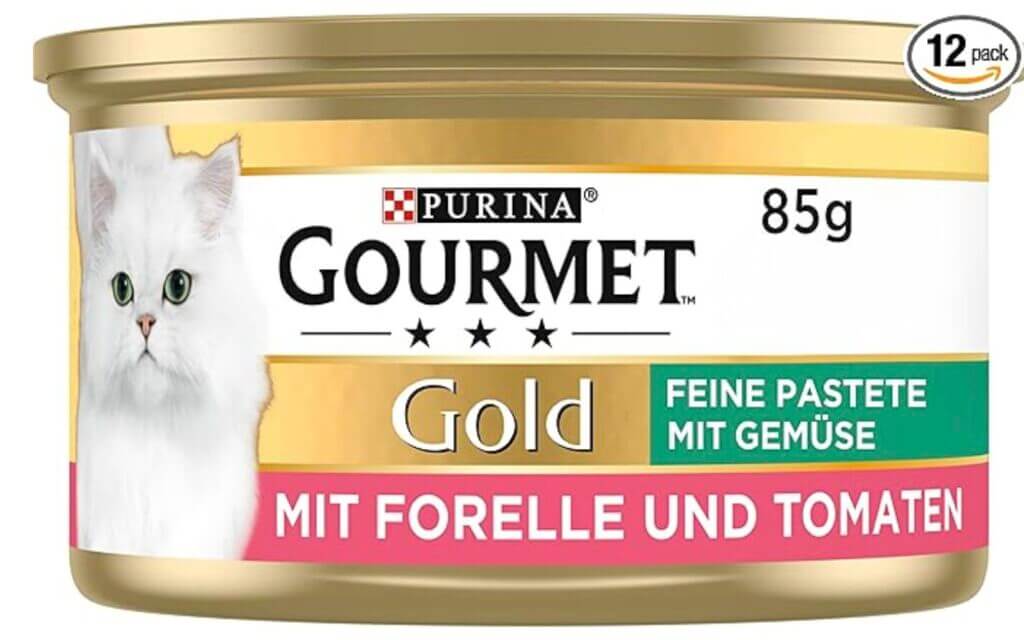 PURINA GOURMET Gold Feine Pastete mit Gemüse 12 x 85 g – 37% Rabatt