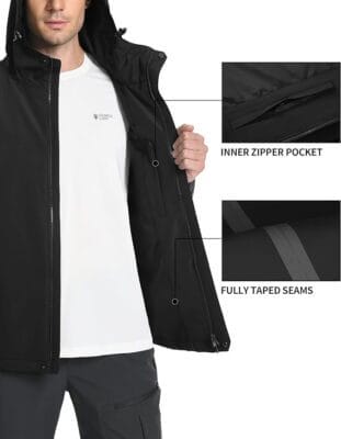 Pioneer Camp Herren Regenjacke für nasse Tage unterwegs