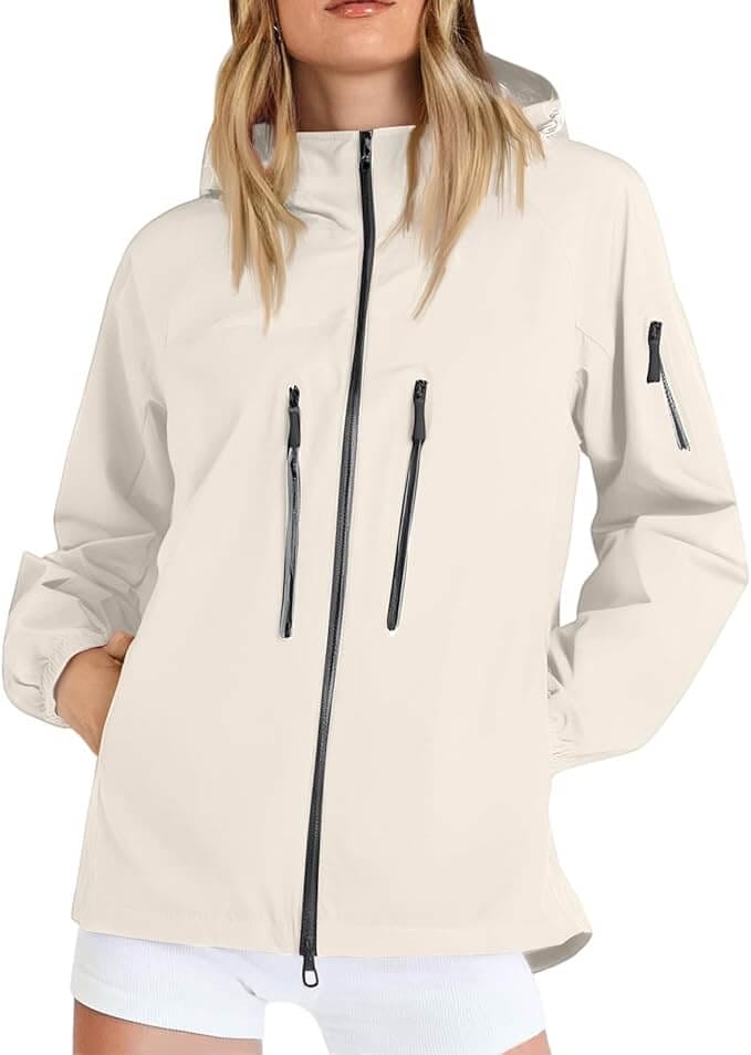 Damen Regenjacke mit Kapuze – 30% Rabatt