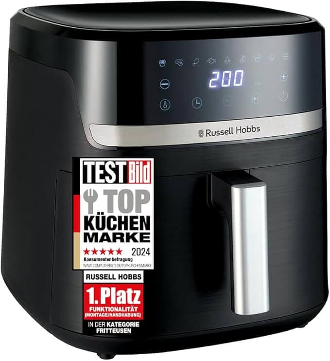 Russell Hobbs Heißluftfritteuse XXL 8,3L Rapid AirFryer – 50% Rabatt