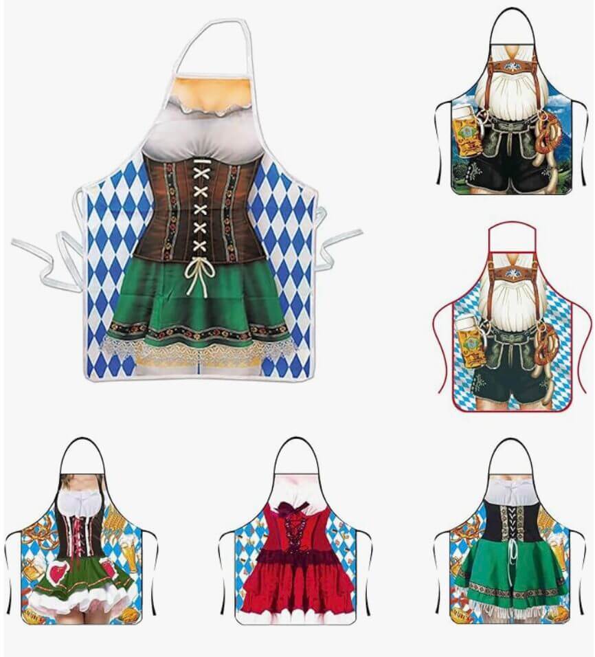 Schürze im Oktoberfest-Stil – 50% Rabatt