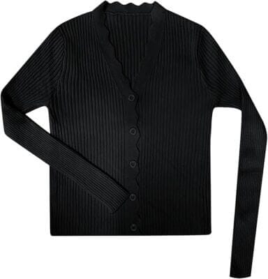 Leichte Feinstrickjacke mit offenem Schnitt und weichem Tragegefühl.
