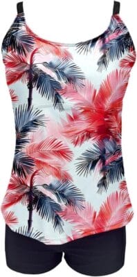 Zweiteiliges Tankini-Set mit figurfreundlichem Schnitt und angenehmem Material.